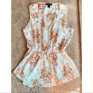 Floral Sleeveless Top